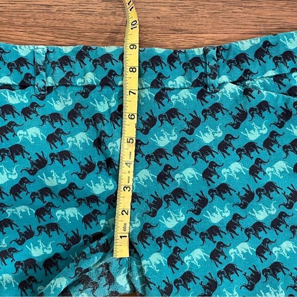New York & Co The Audrey Pant Slim Leg Ankle 4 Way Stretch Teal Elephants Sz 10 - Picture 6 of 10